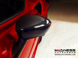 Alfa Romeo 4C Mirror Covers - Carbon Fiber - Full Replacements - 4C Furia 